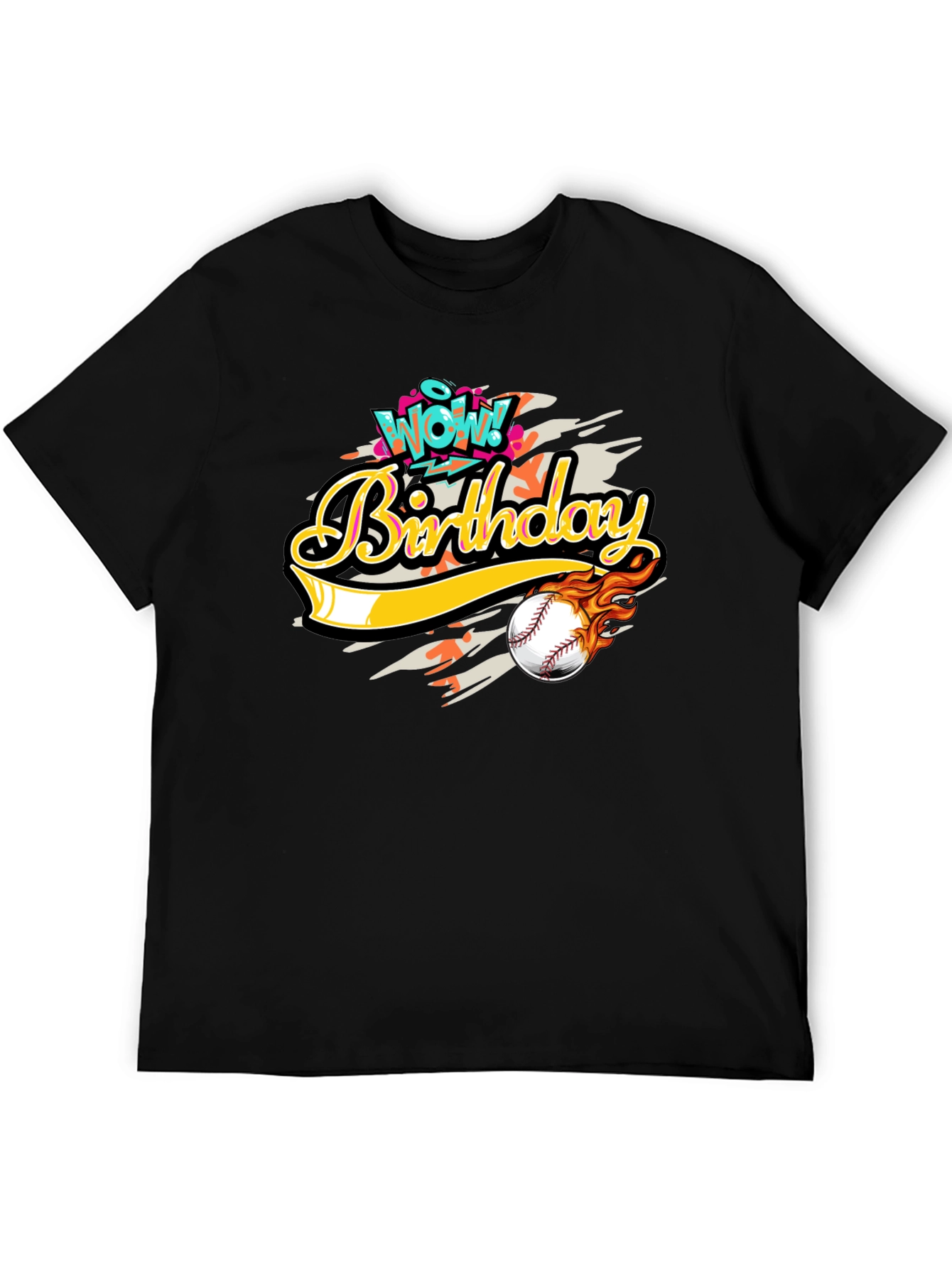 Wow! Birthday Baseball Graphic Tee