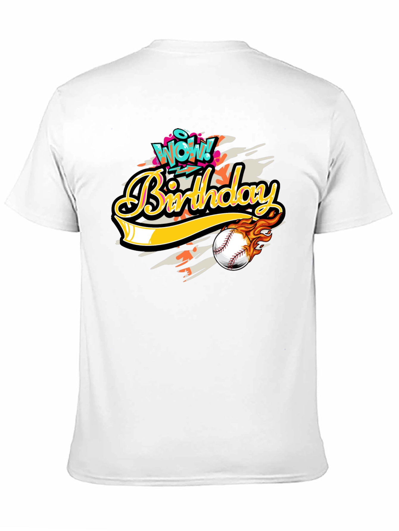 Wow! Birthday Baseball Graphic Tee