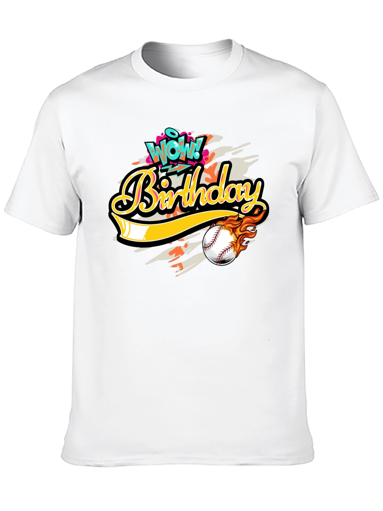 Wow! Birthday Baseball Graphic Tee