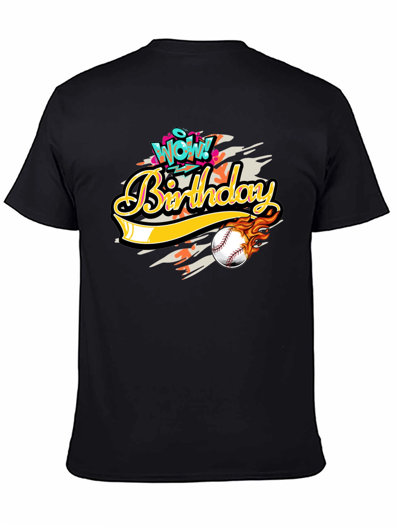 Wow! Birthday Baseball Graphic Tee