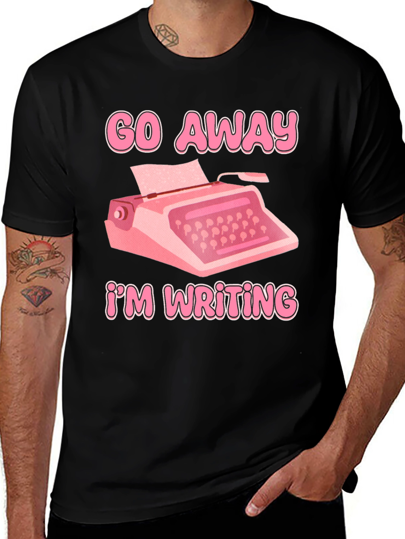 Go Away Im Writing T-Shirt