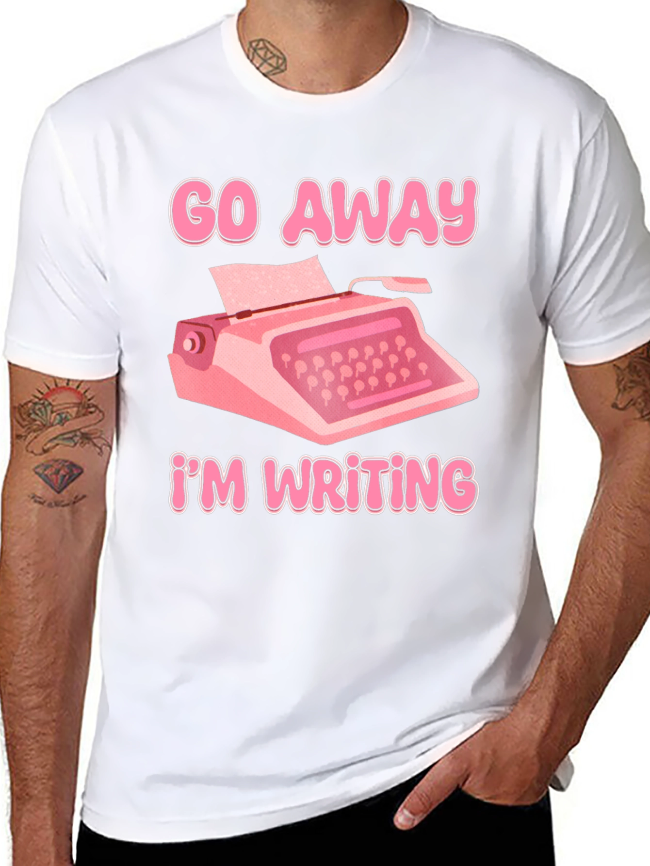 Go Away Im Writing T-Shirt
