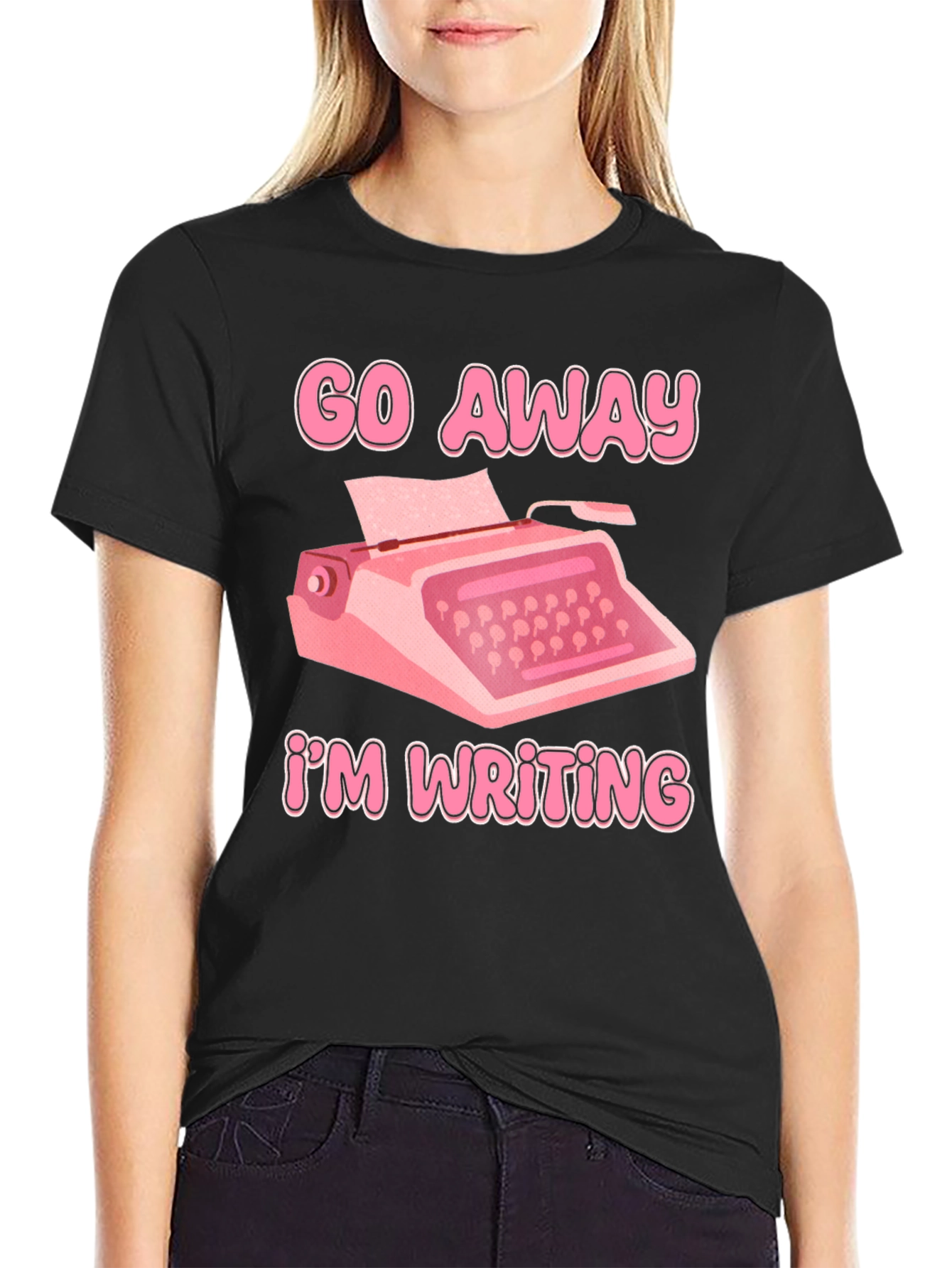 Go Away Im Writing T-Shirt