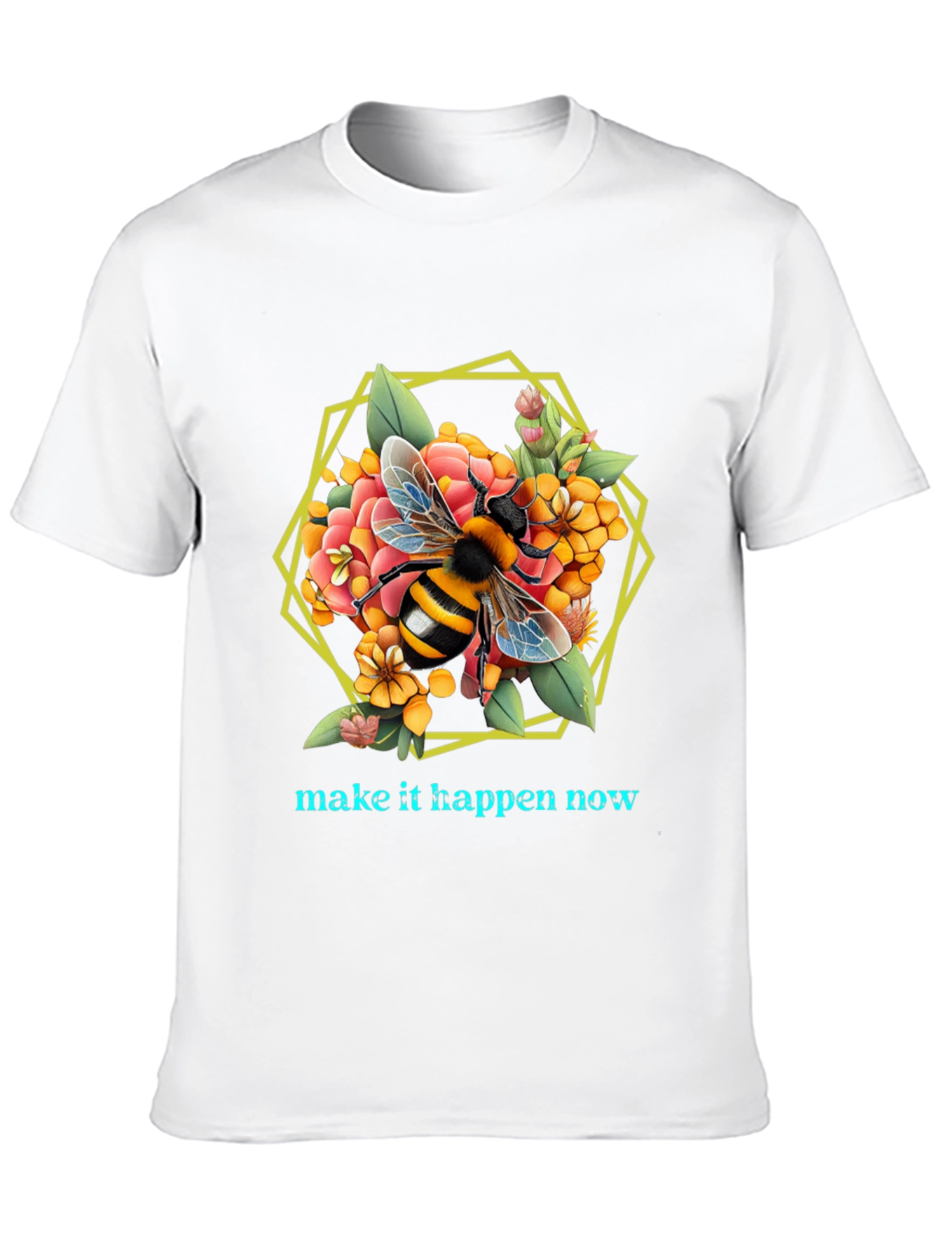 Bee Floral Graphic T-Shirt