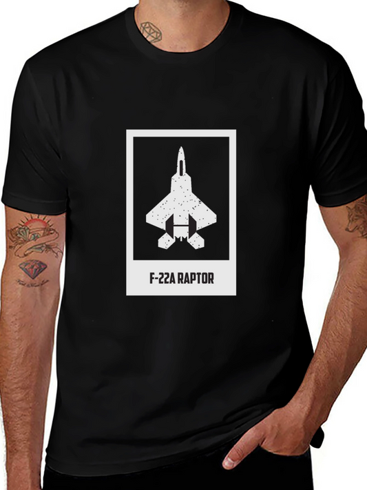 F-22A Raptor Graphic T-Shirt - Modern Jet Design