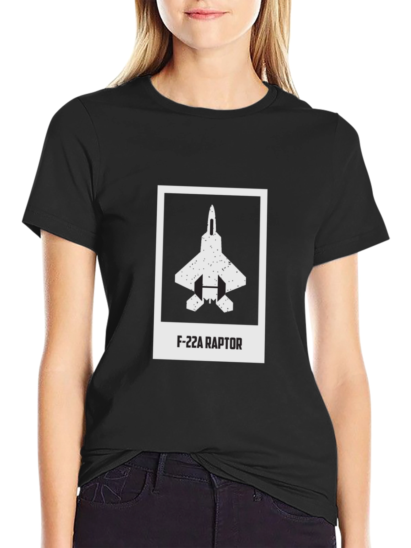 F-22A Raptor Graphic T-Shirt - Modern Jet Design