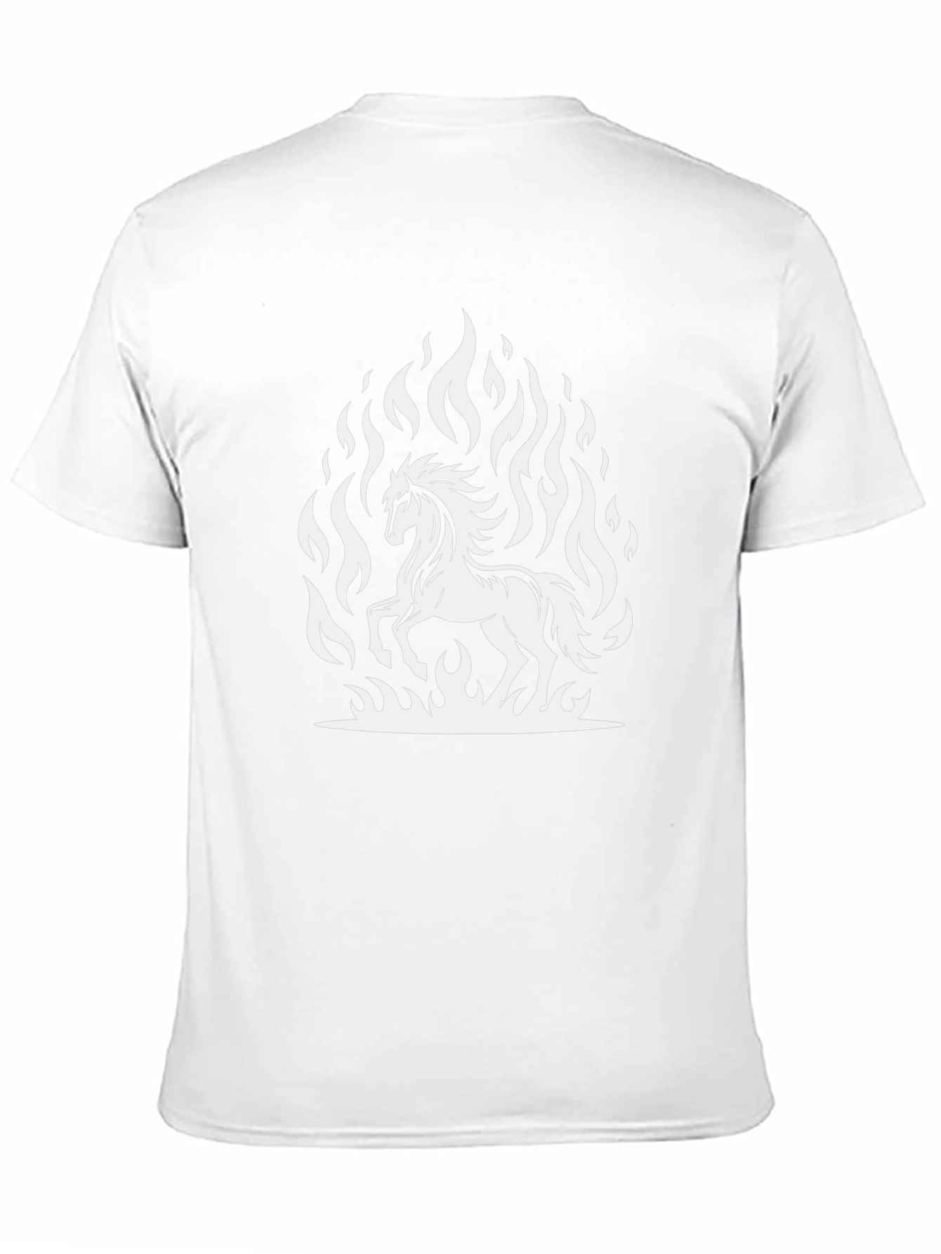 Flaming Horse Graphic T-Shirt