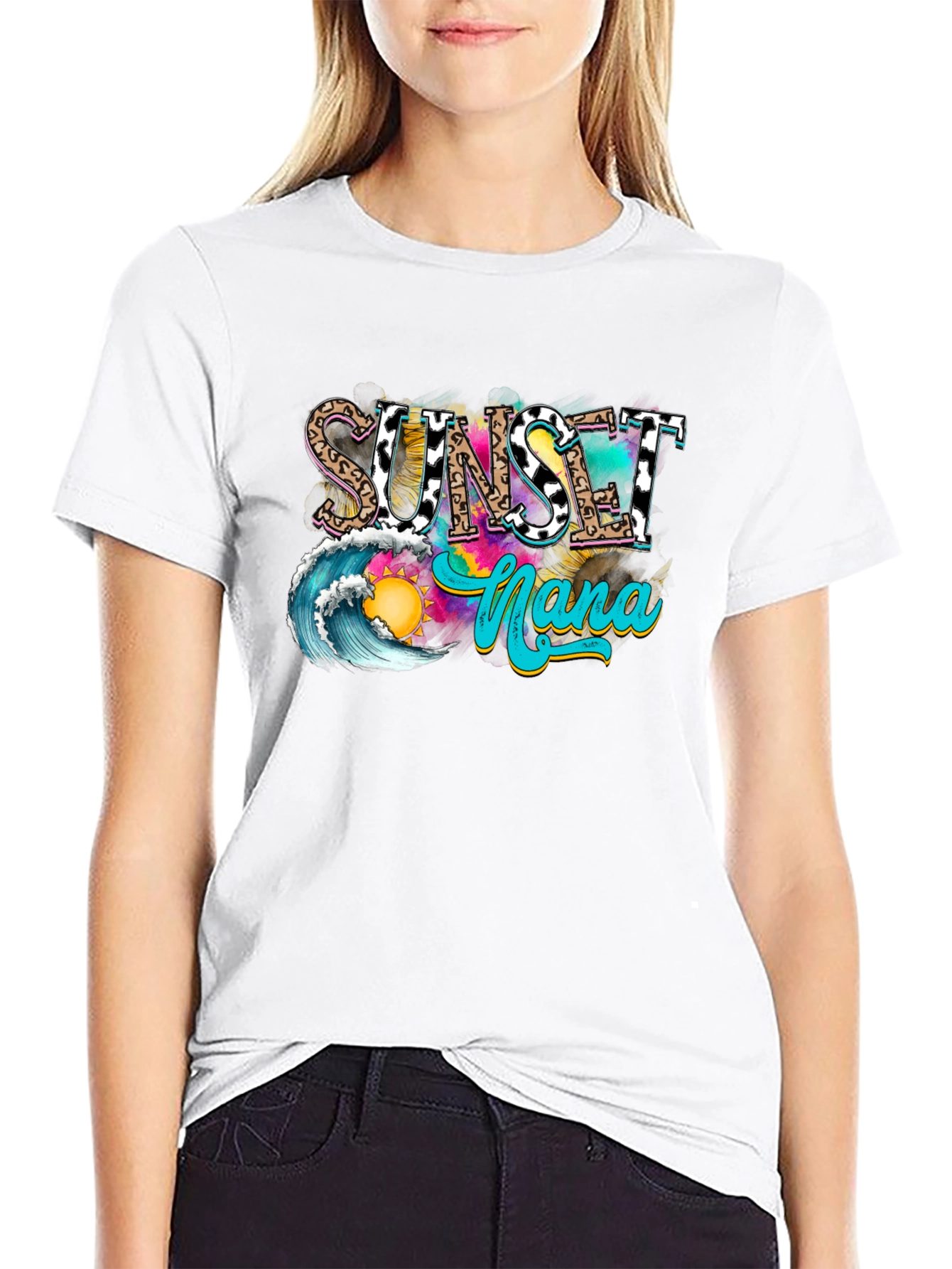 Sunset Nana Graphic T-Shirt