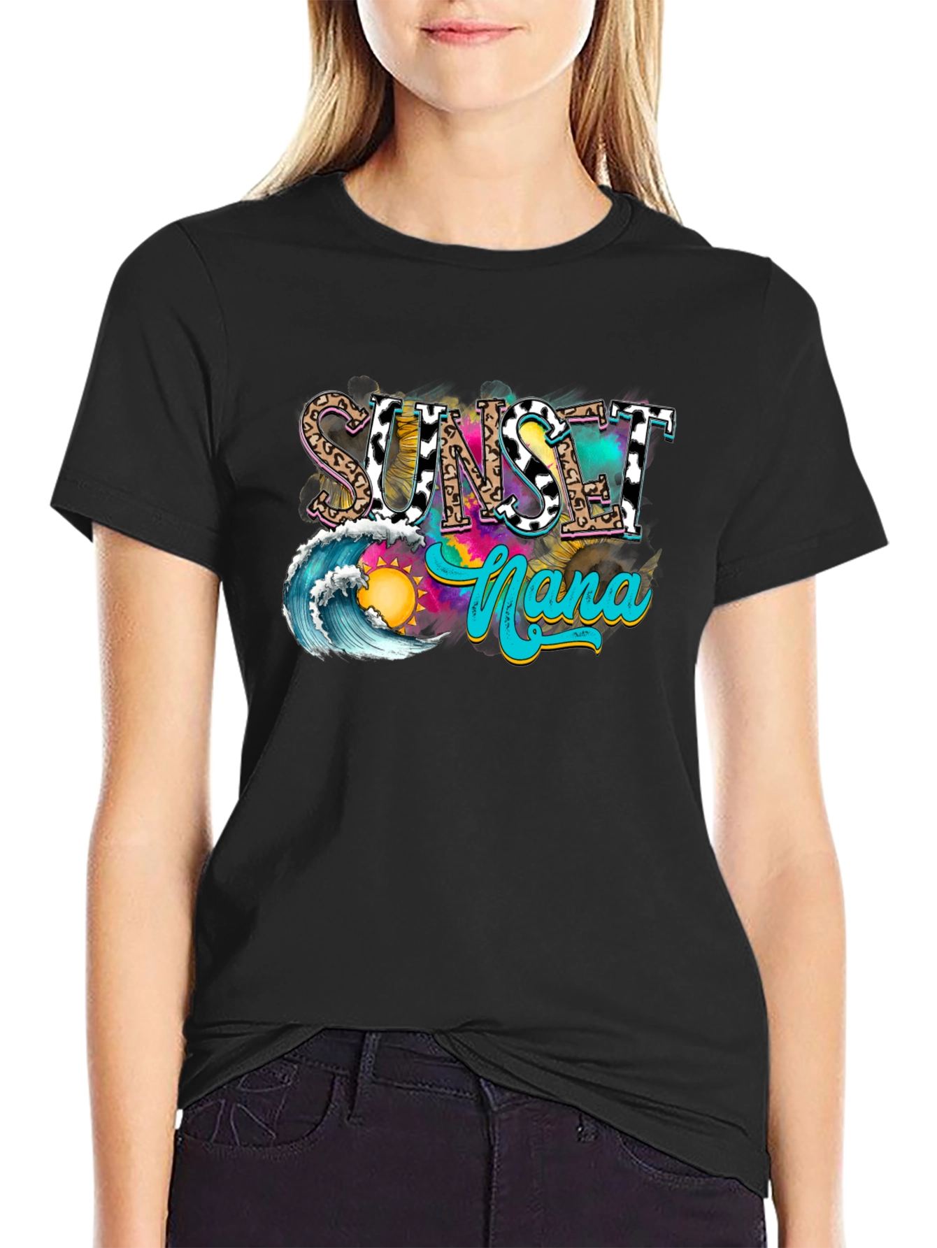 Sunset Nana Graphic T-Shirt