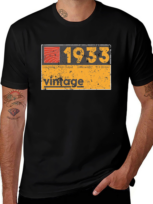 Vintage 1933 Cassette Tape Graphic T-Shirt