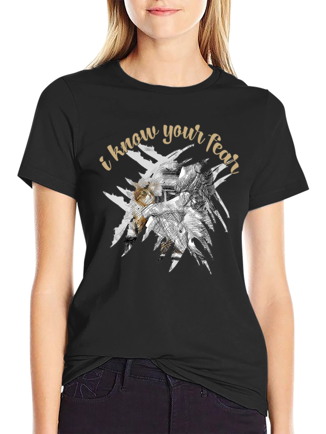 I Know Your Fear Graphic Tee - Black