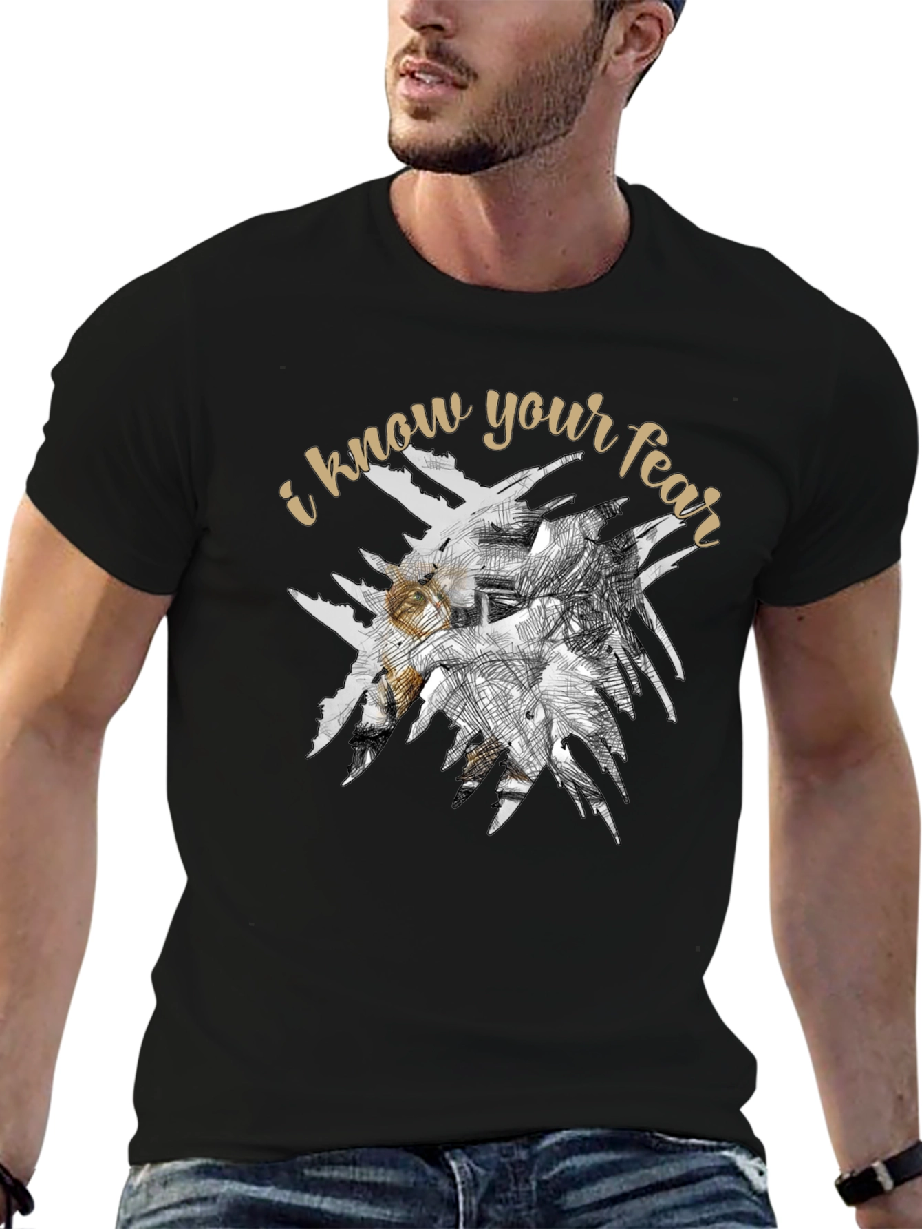 I Know Your Fear Graphic Tee - Black