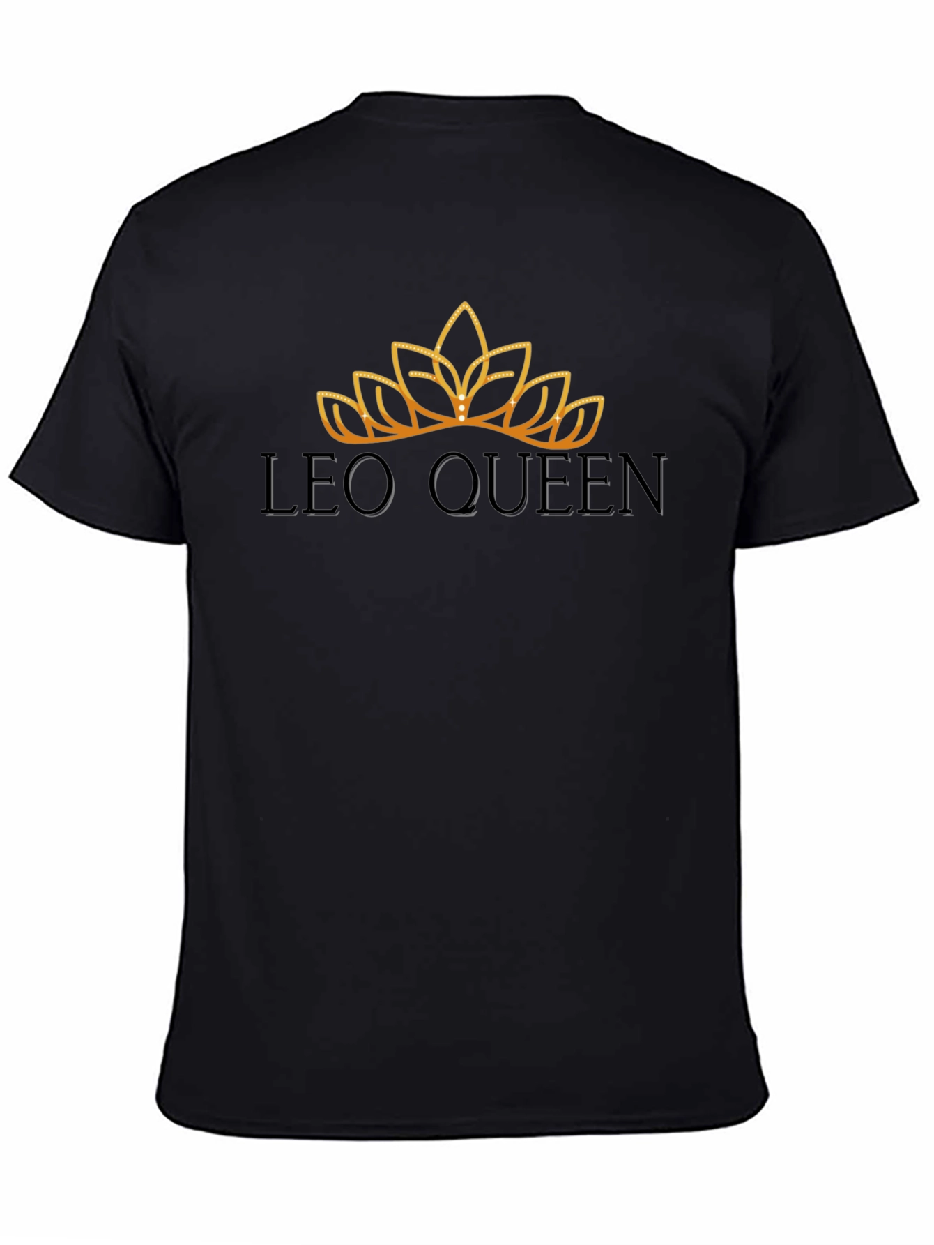 Leo Queen Graphic T-Shirt - Black