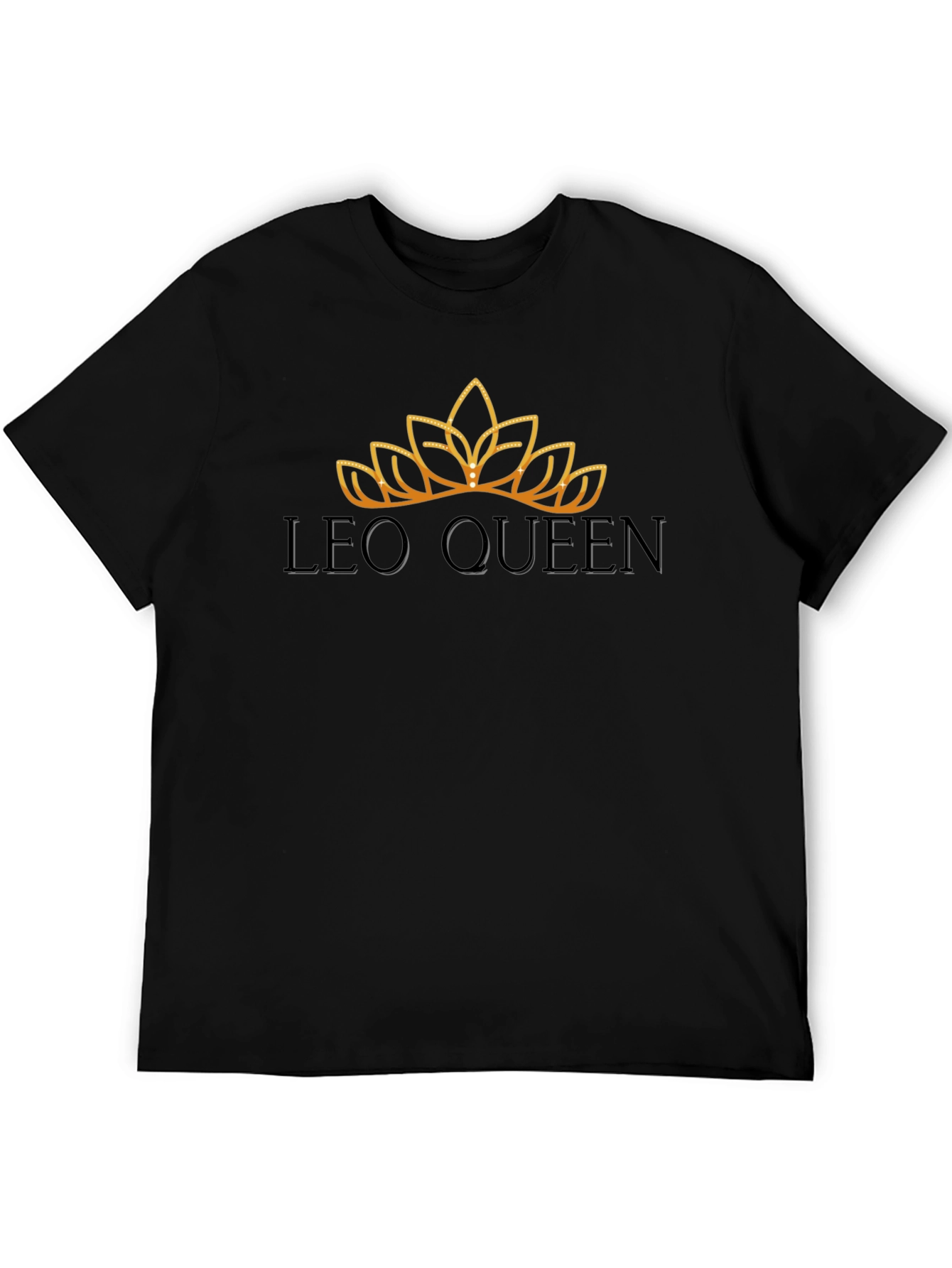Leo Queen Graphic T-Shirt - Black