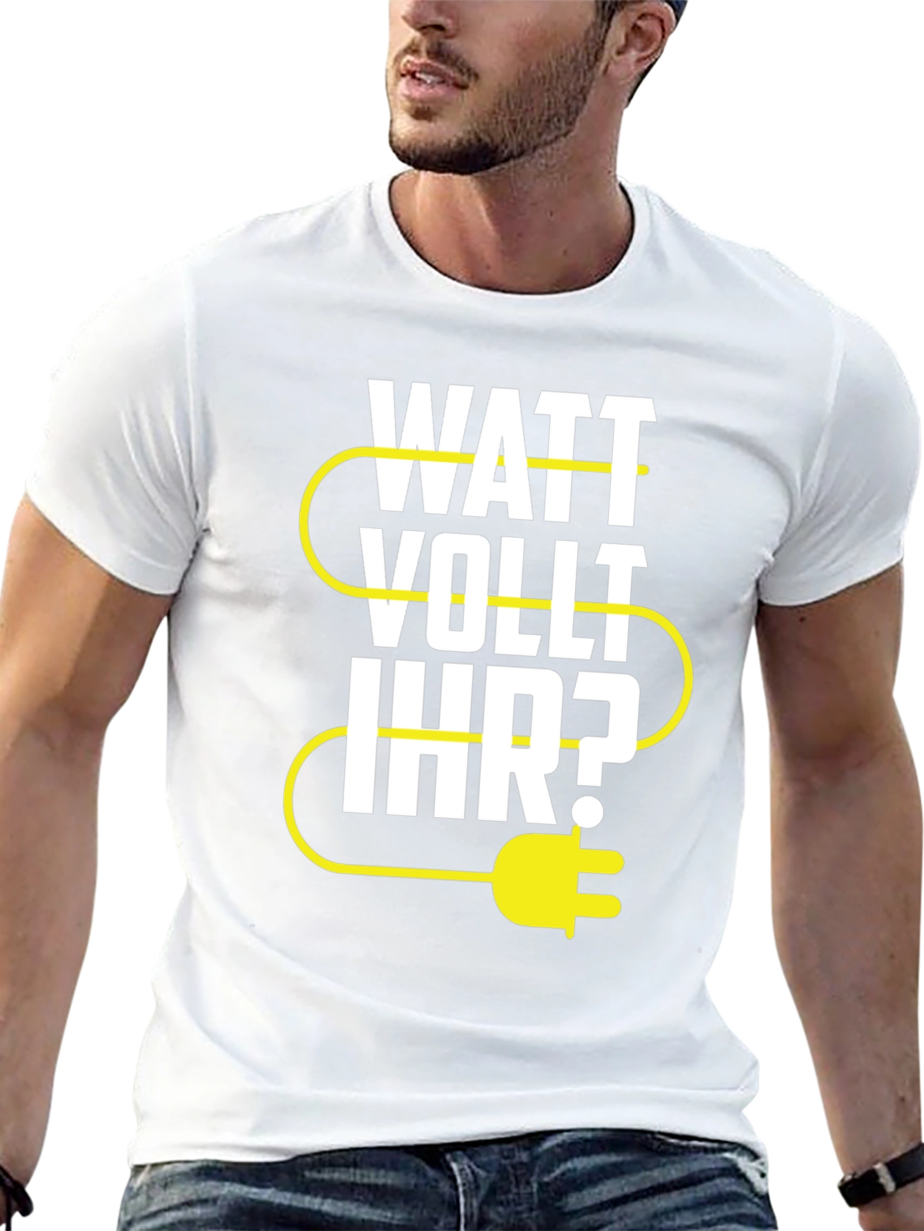 Watt Vollt Ihr? Funny Electrical Pun T-Shirt