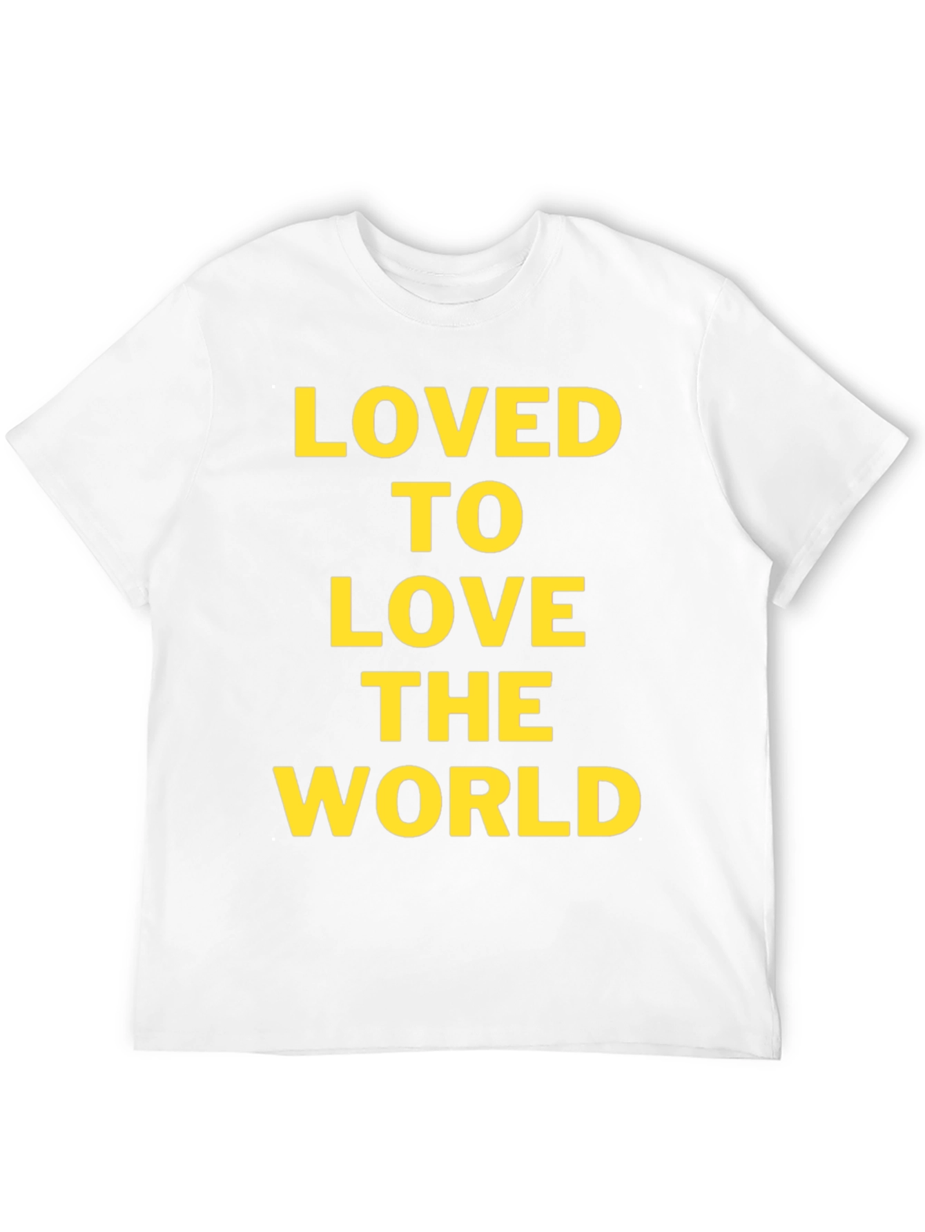 Loved to Love the World Black Graphic T-Shirt