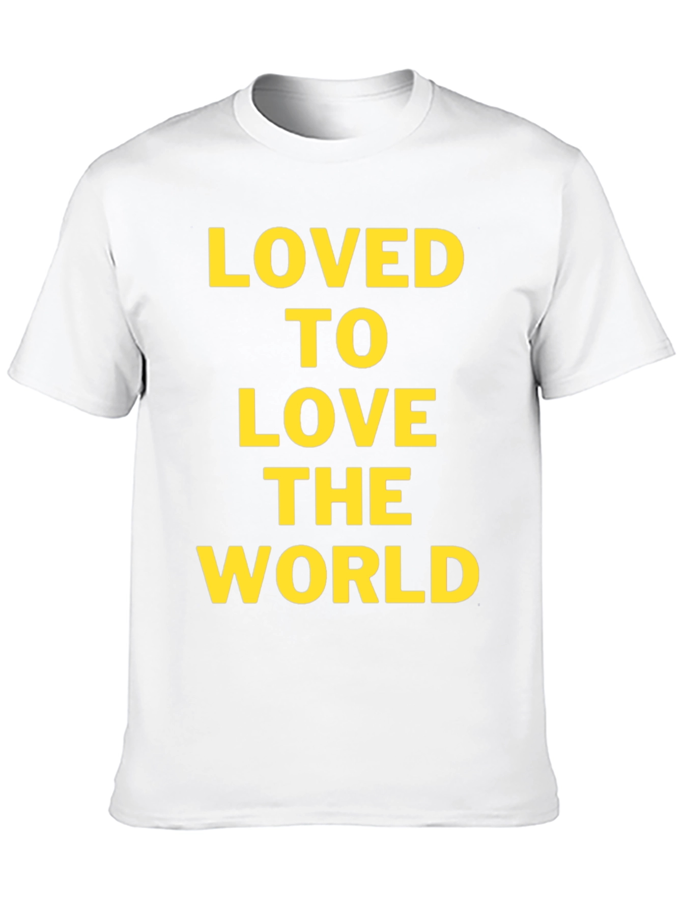 Loved to Love the World Black Graphic T-Shirt