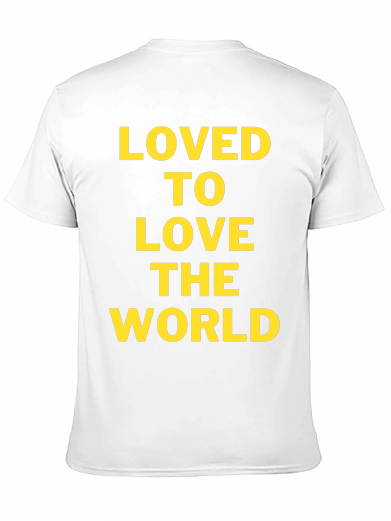 Loved to Love the World Black Graphic T-Shirt