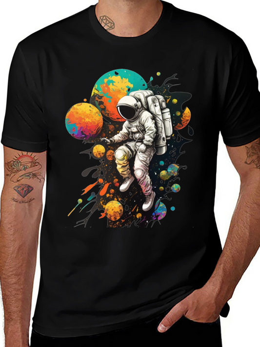Astronaut Galaxy T-Shirt - Space Adventure Tee