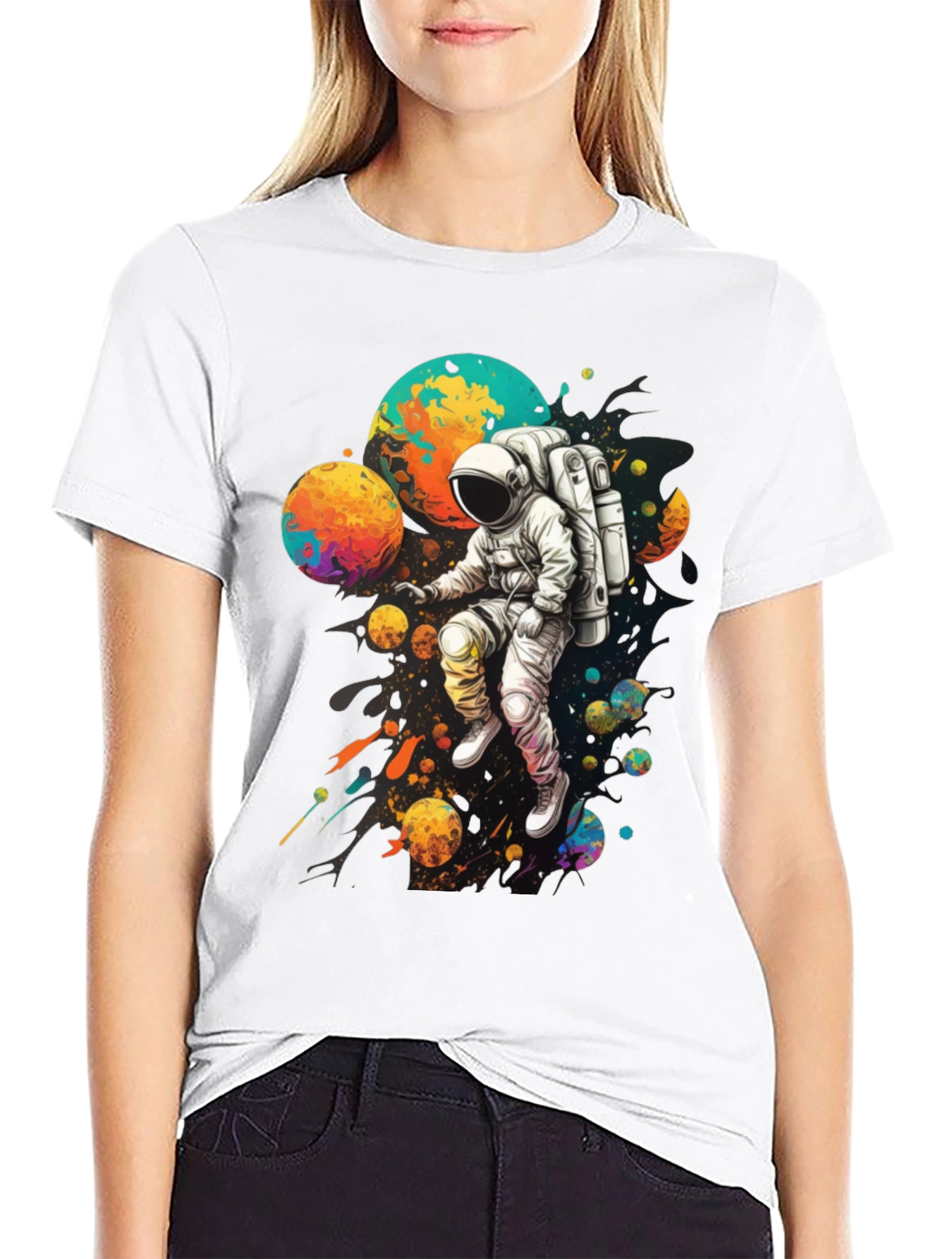 Astronaut Galaxy T-Shirt - Space Adventure Tee