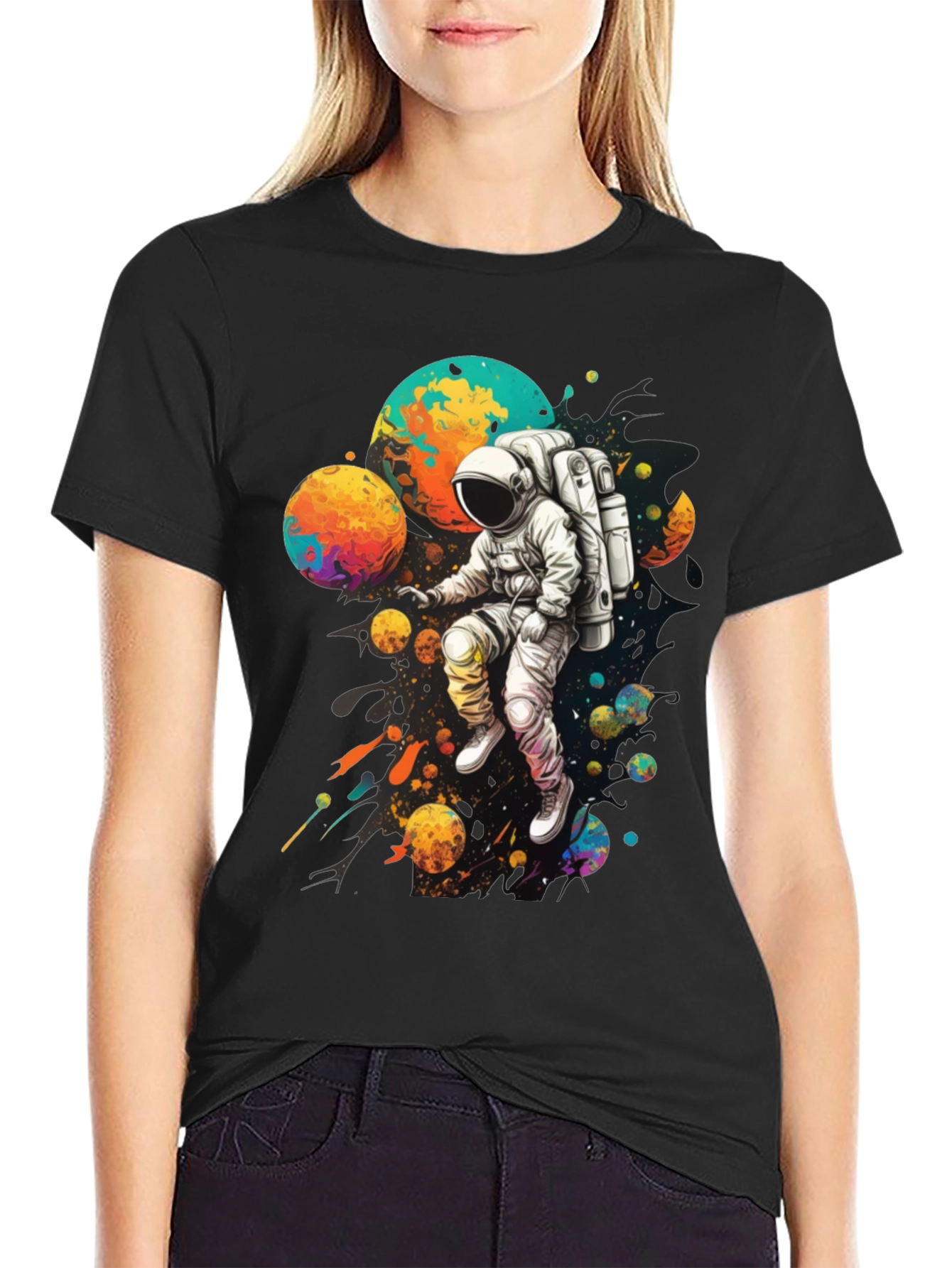 Astronaut Galaxy T-Shirt - Space Adventure Tee