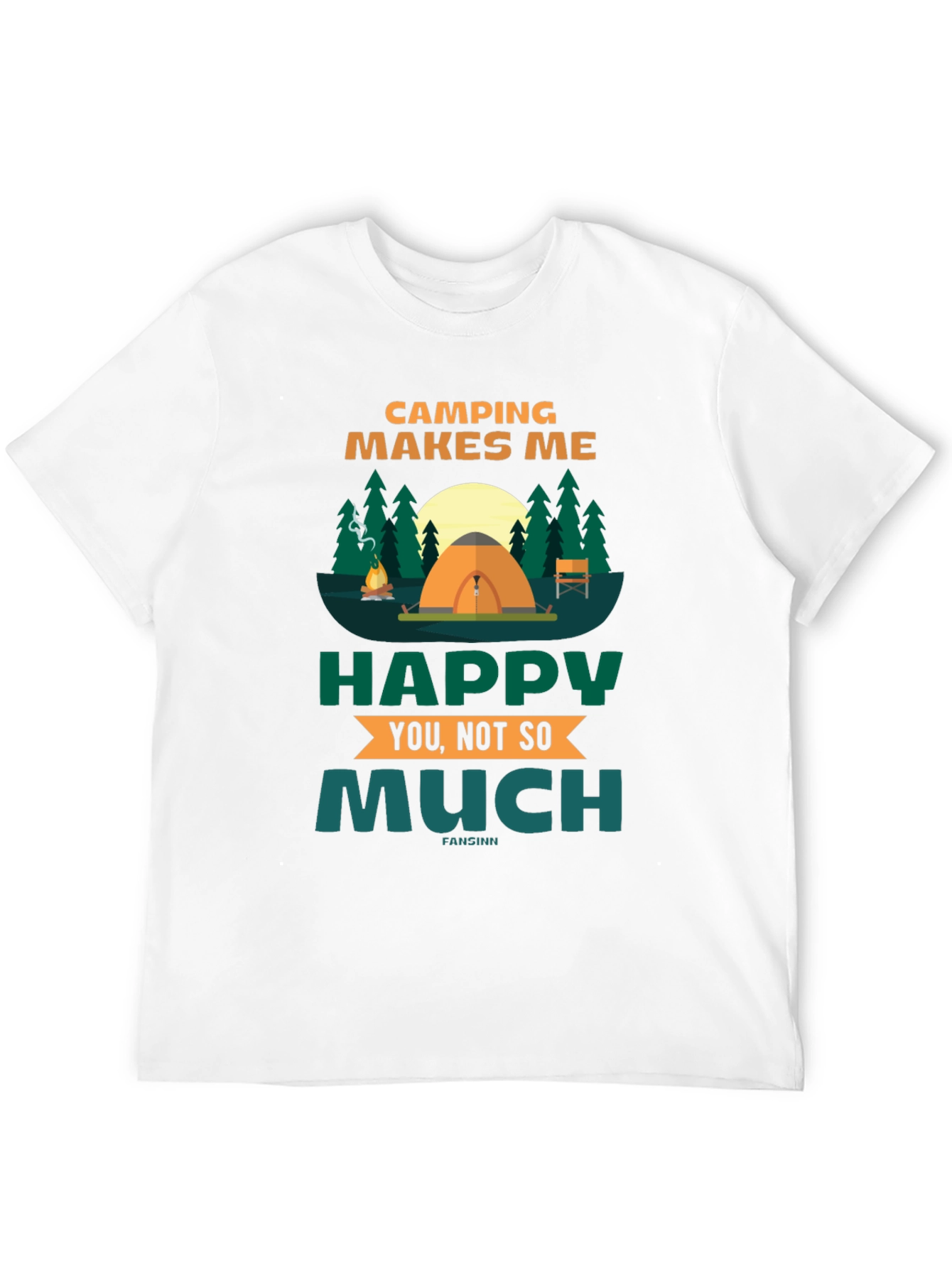Camping Makes Me Happy Graphic Tee
