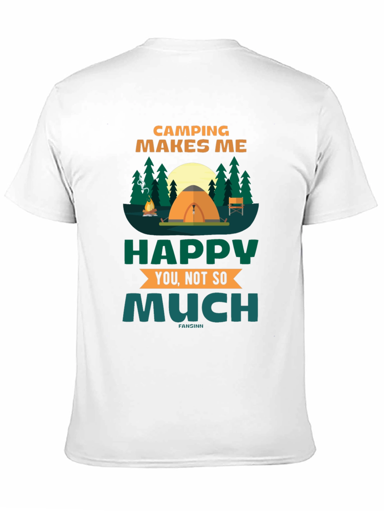 Camping Makes Me Happy Graphic Tee