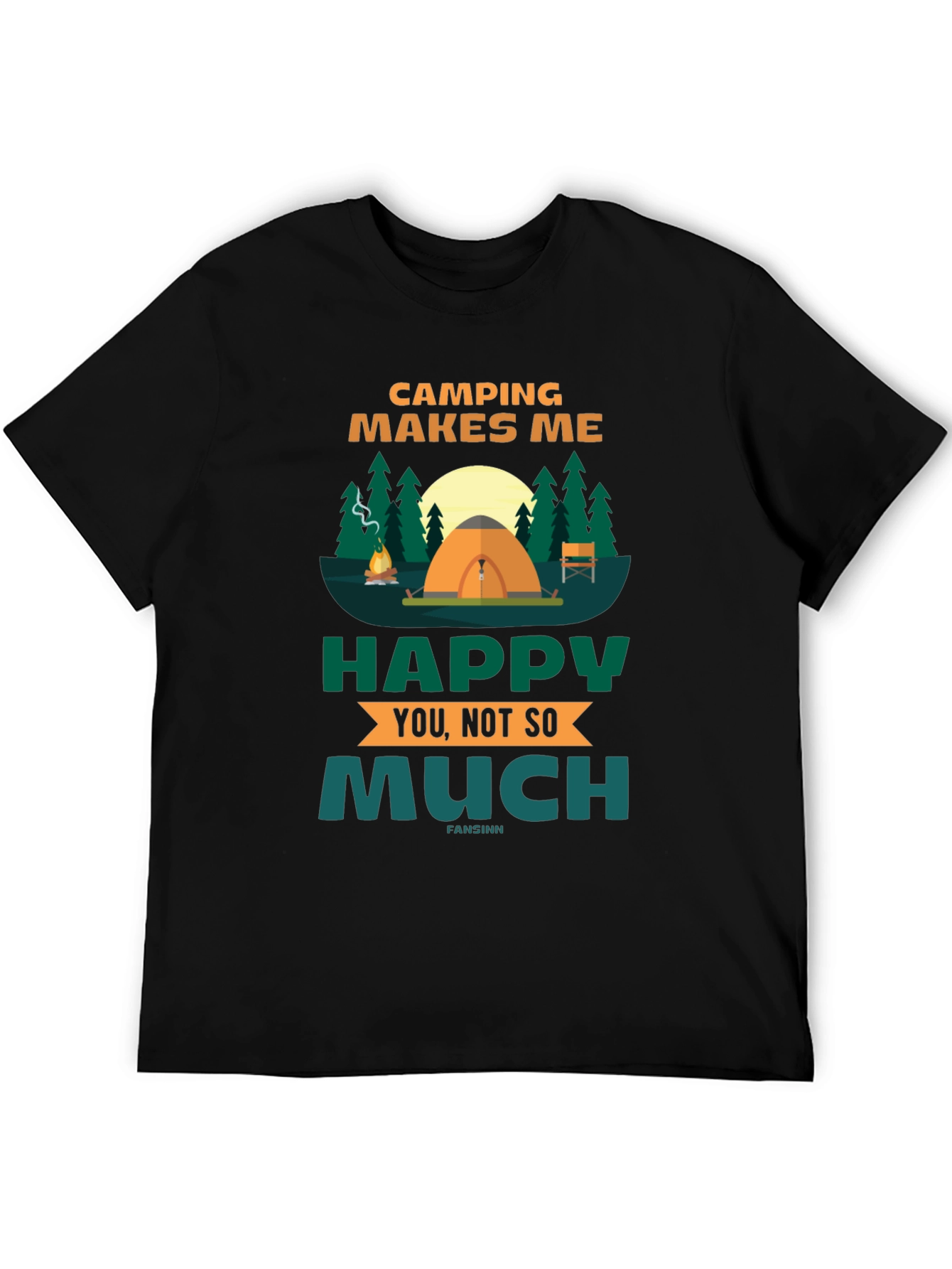 Camping Makes Me Happy Graphic Tee