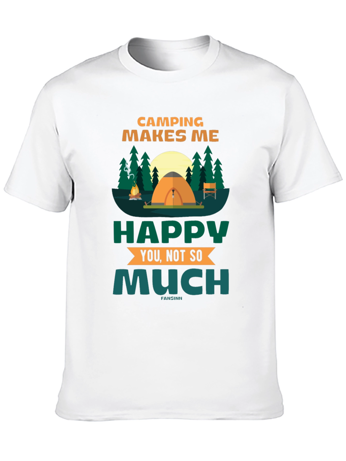 Camping Makes Me Happy Graphic Tee