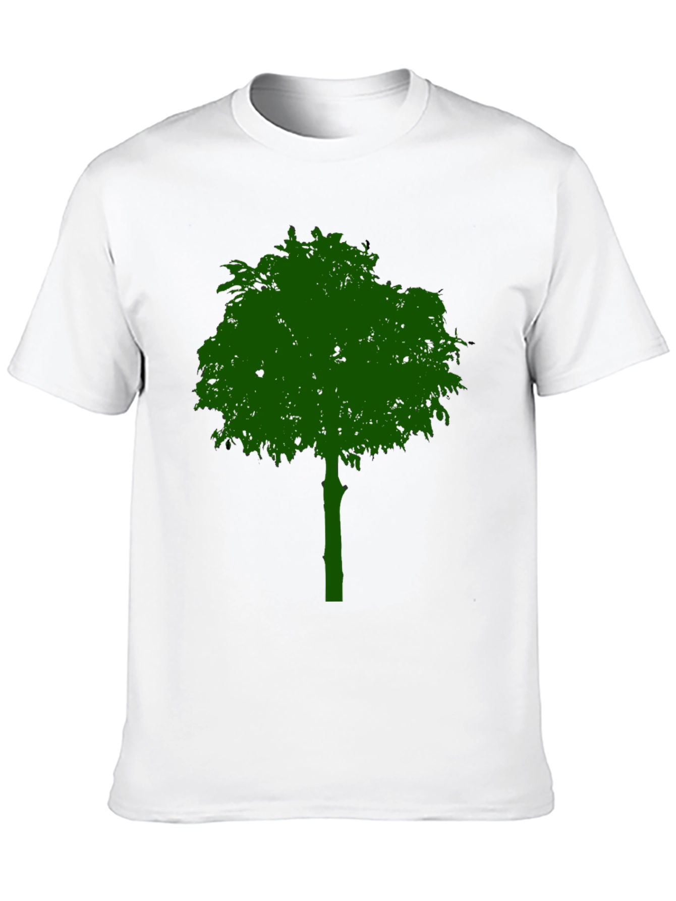 Green Tree Graphic Black T-Shirt - Nature Lover Tee