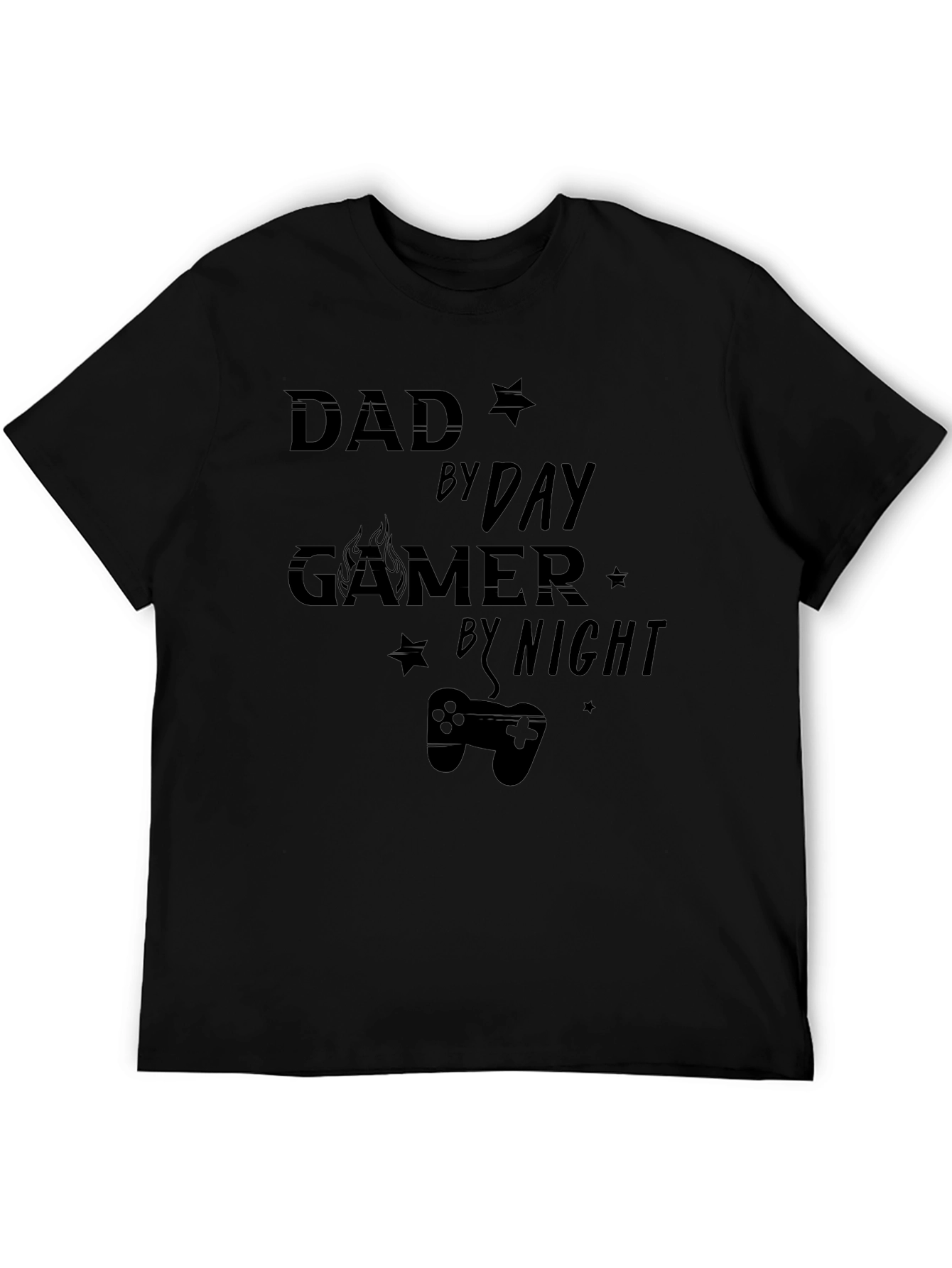 Dad By Day Gamer By Night Graphic T-Shirt
