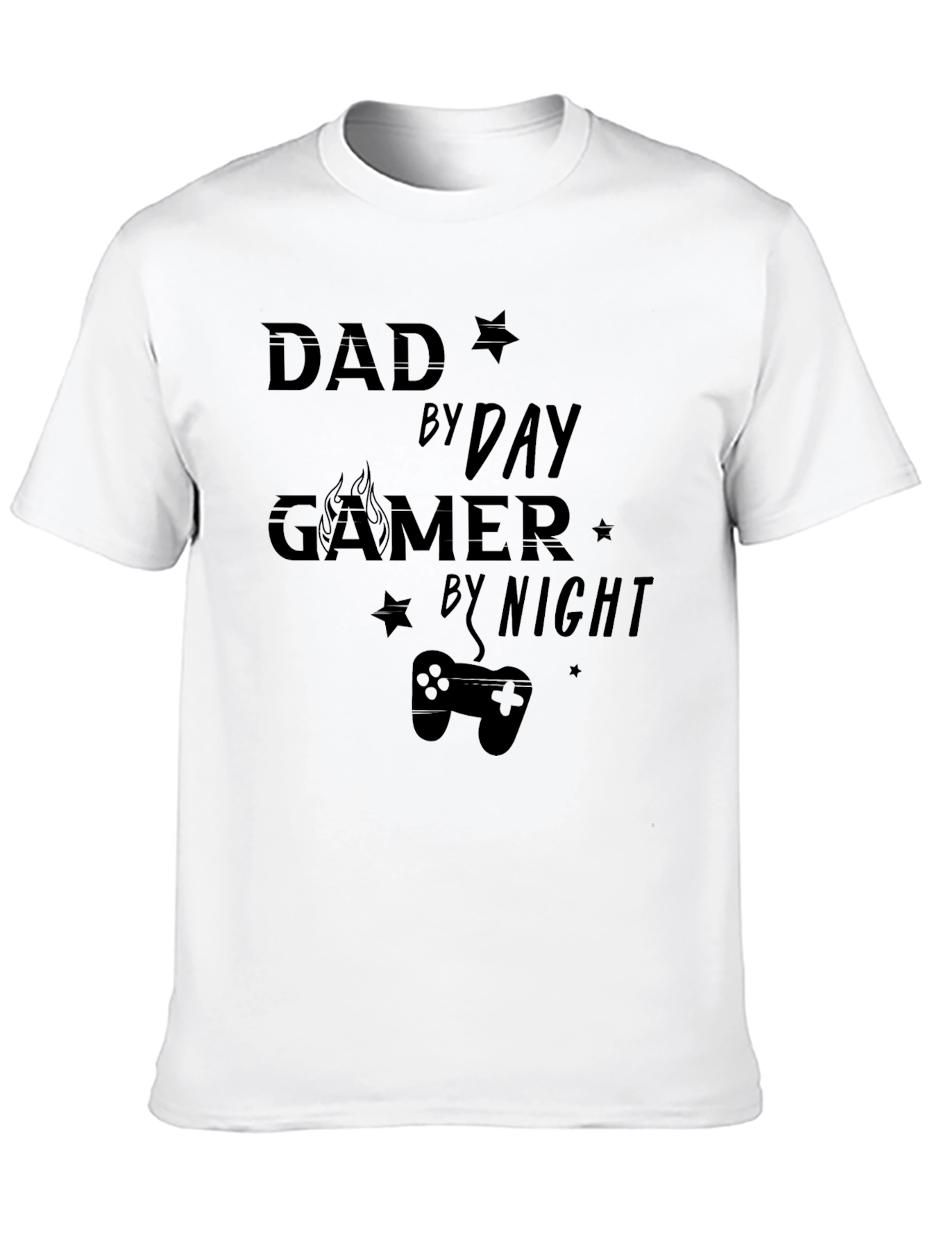 Dad By Day Gamer By Night Graphic T-Shirt