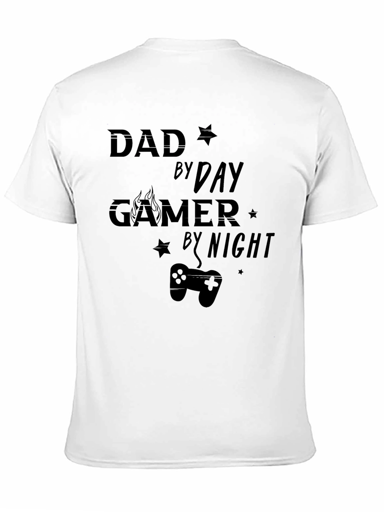 Dad By Day Gamer By Night Graphic T-Shirt