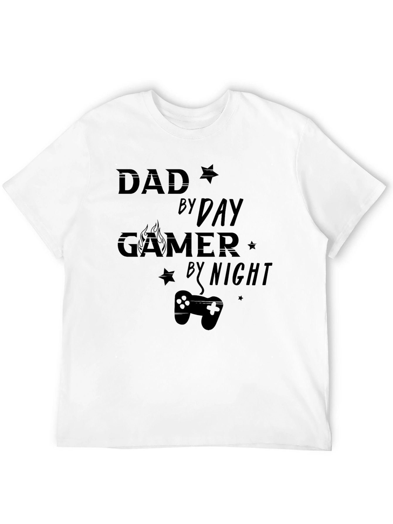 Dad By Day Gamer By Night Graphic T-Shirt