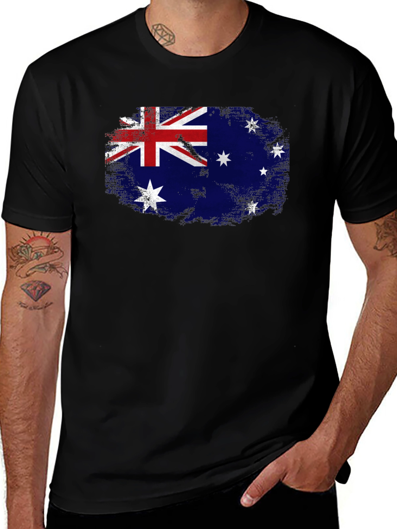 Australian Flag Graphic T-Shirt - Patriotic Pride