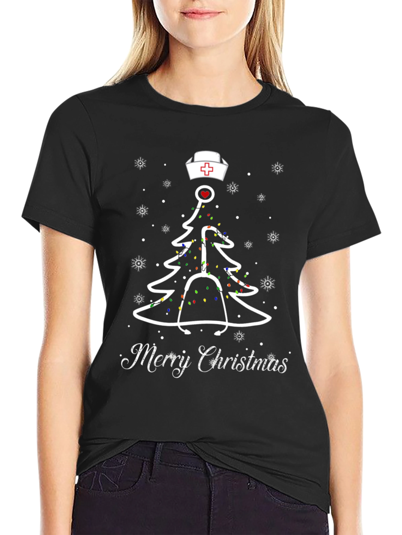 Nurse Christmas Tree T-Shirt