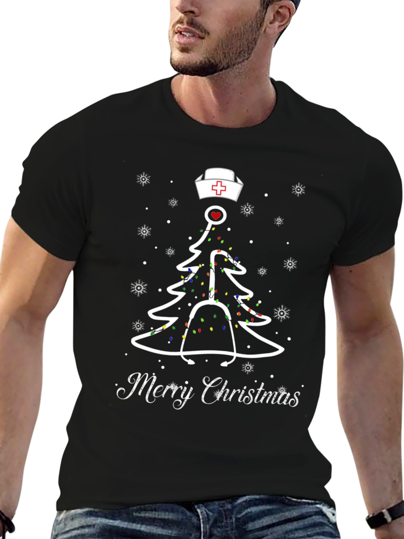 Nurse Christmas Tree T-Shirt