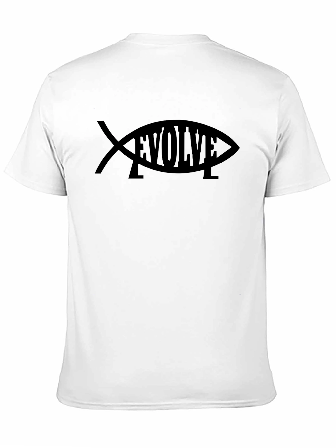 Evolve Fish Graphic T-Shirt - Black