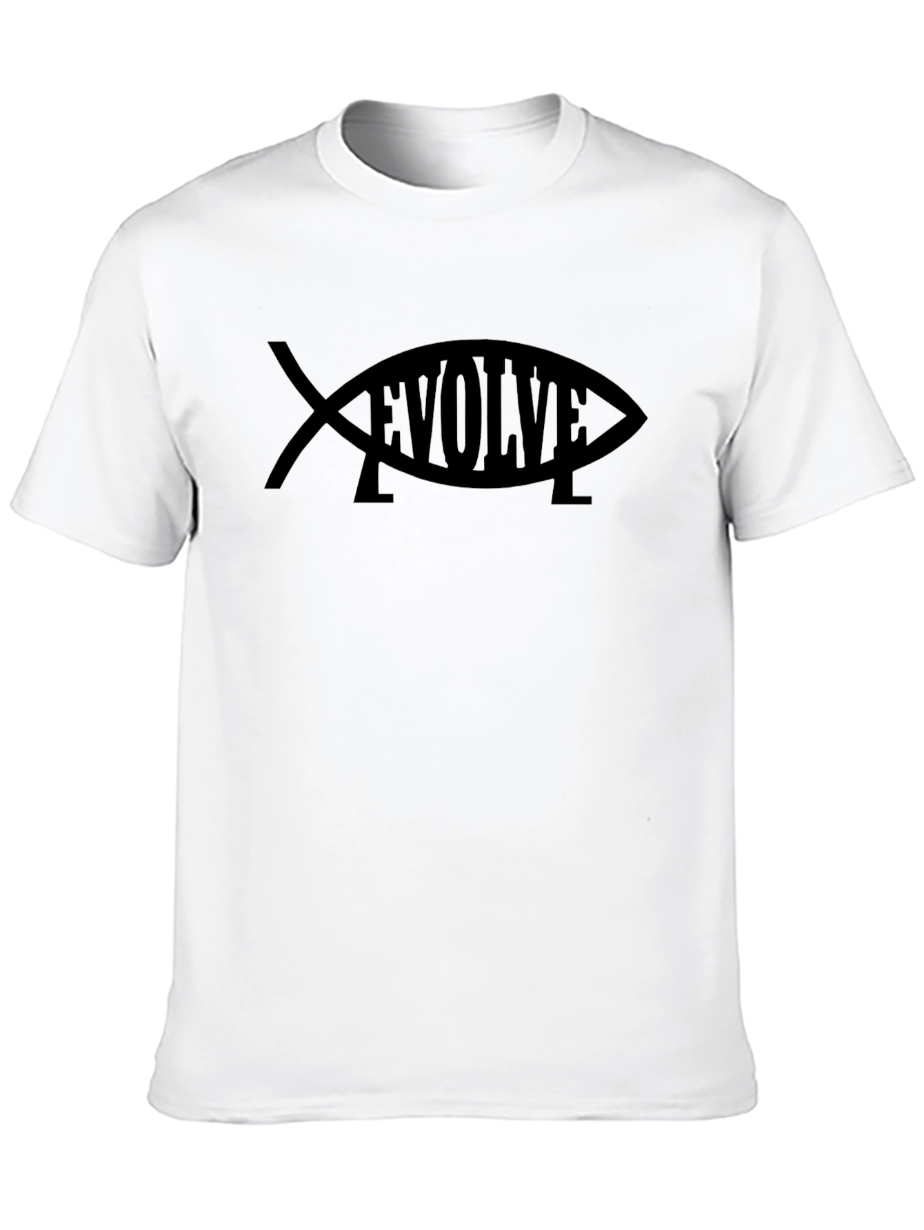 Evolve Fish Graphic T-Shirt - Black