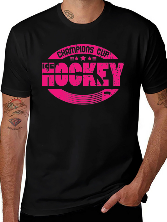 Champions Cup Ice Hockey Graphic T-Shirt