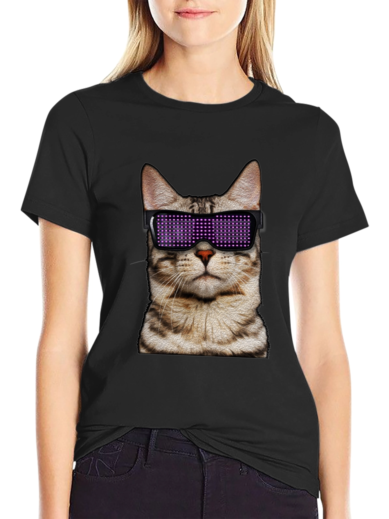 Cool Cat LED Shades T-Shirt