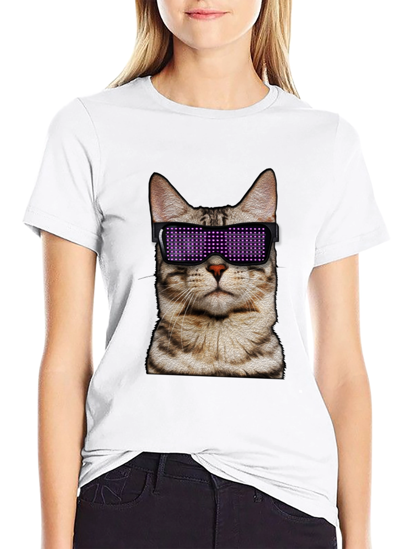 Cool Cat LED Shades T-Shirt