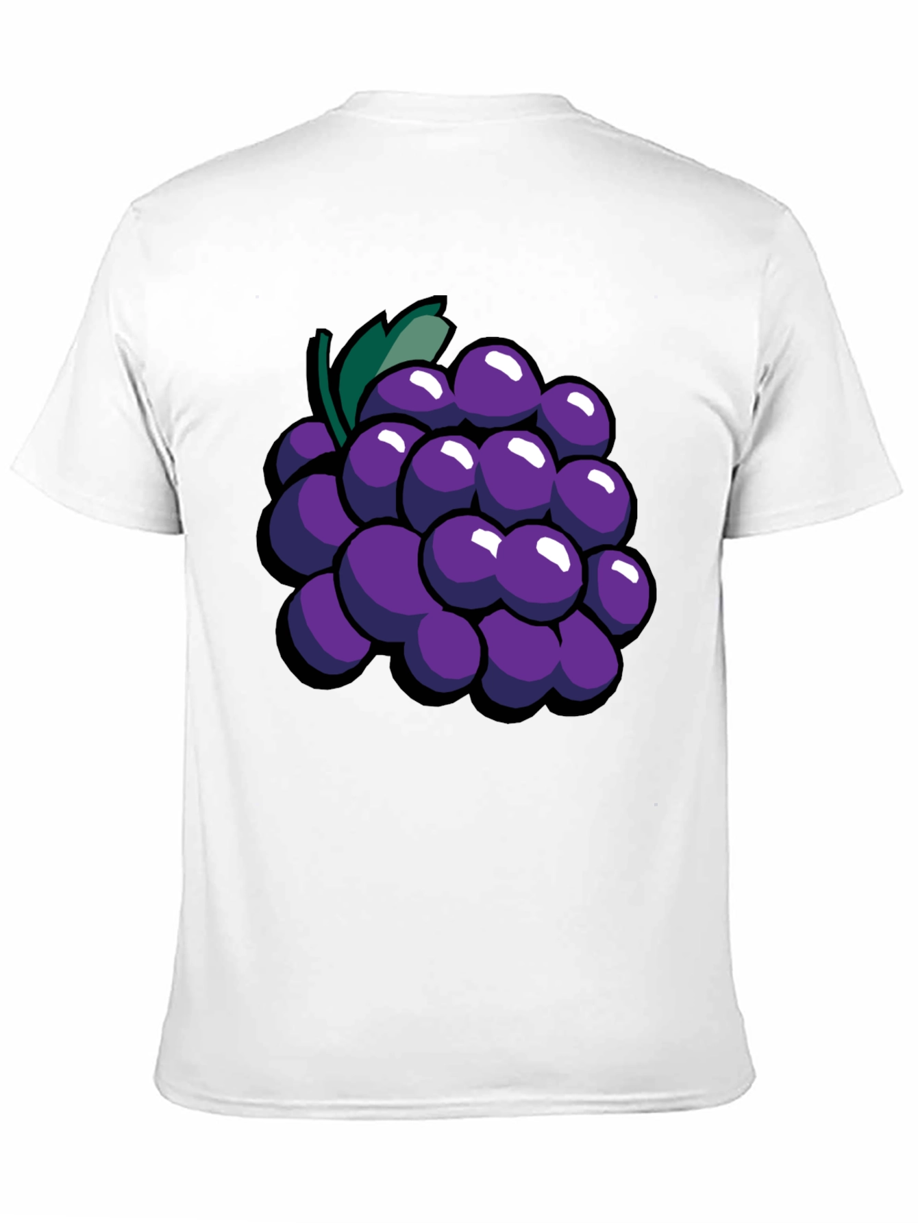 Grape Graphic Black T-Shirt - Fruit Lover Tee