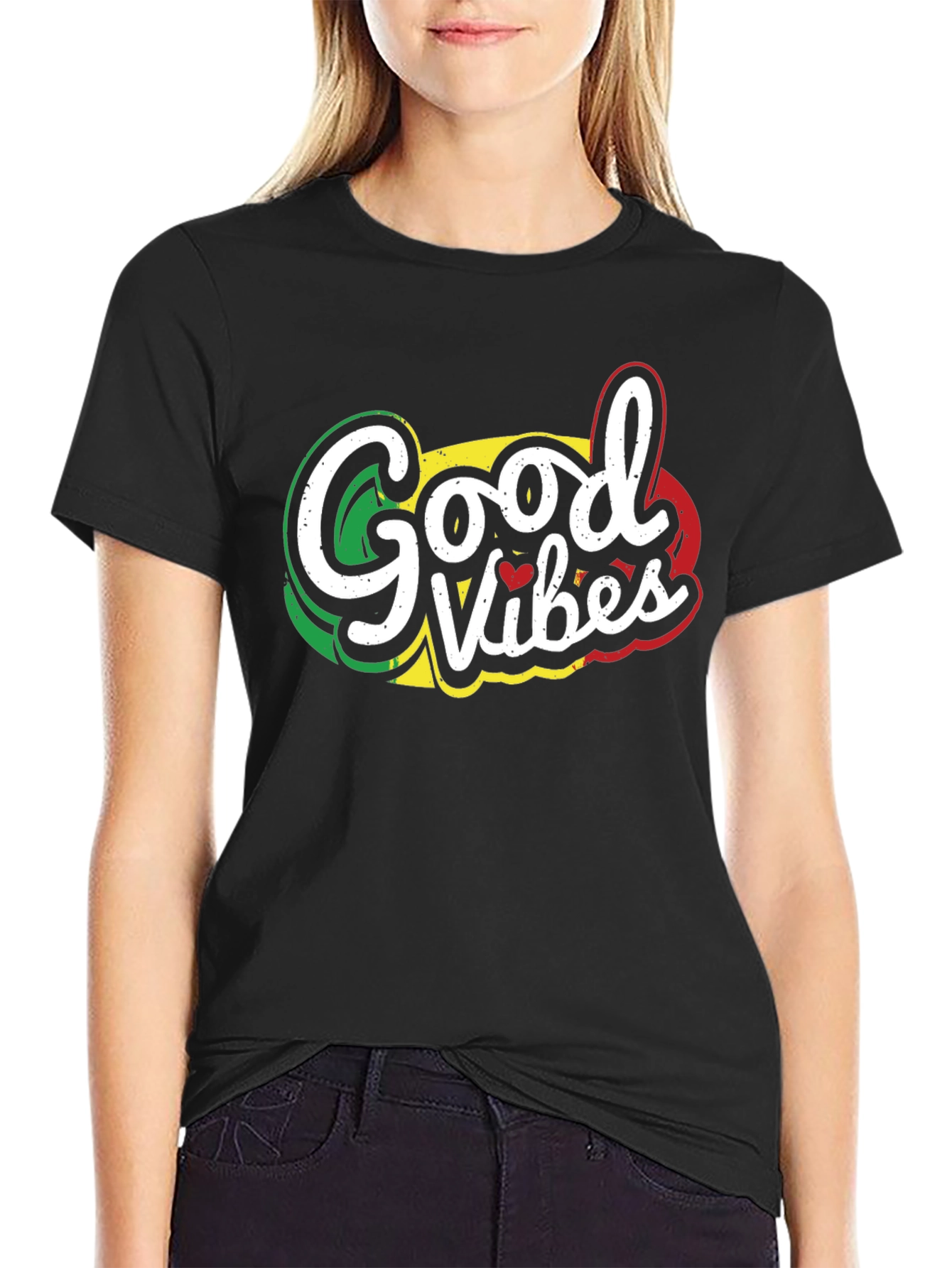 Good Vibes Graphic T-Shirt - Black