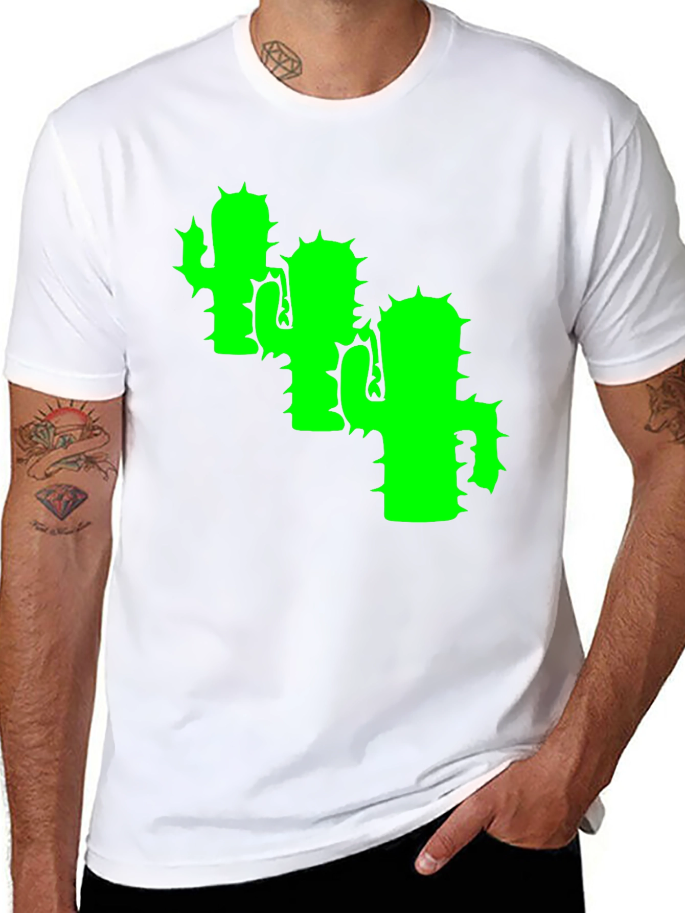 Cactus T-Shirt - Black Cotton Tee