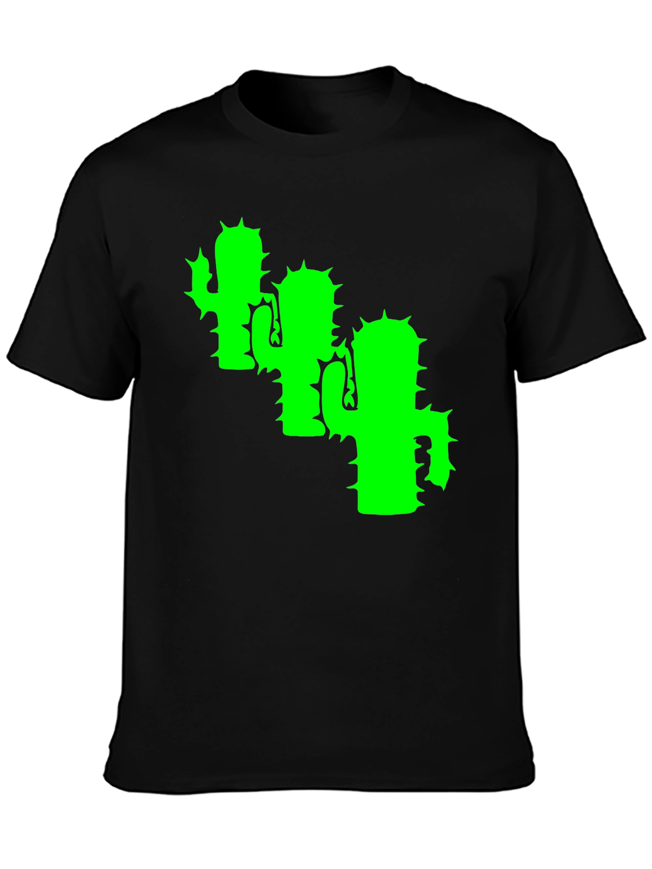 Cactus T-Shirt - Black Cotton Tee