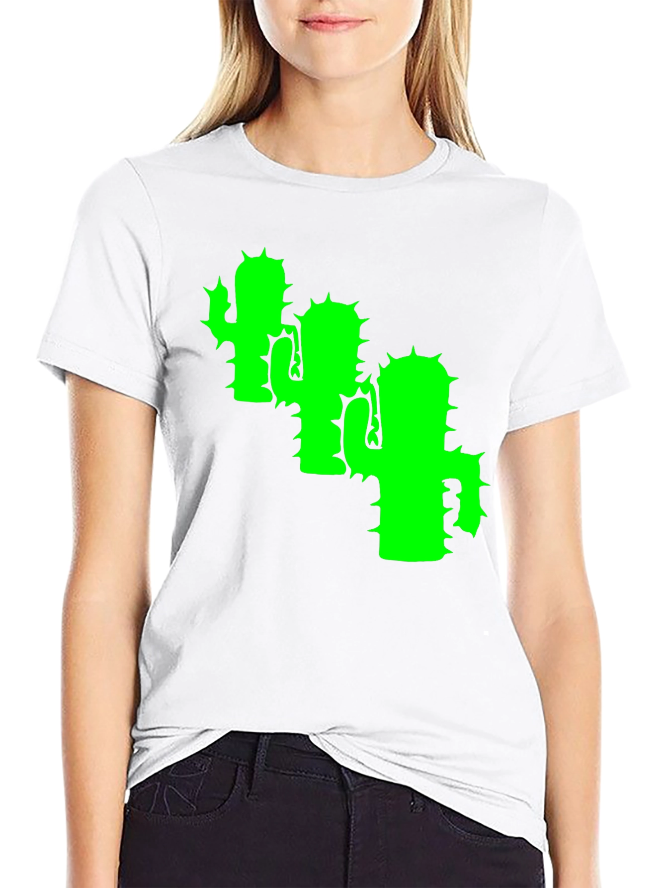 Cactus T-Shirt - Black Cotton Tee