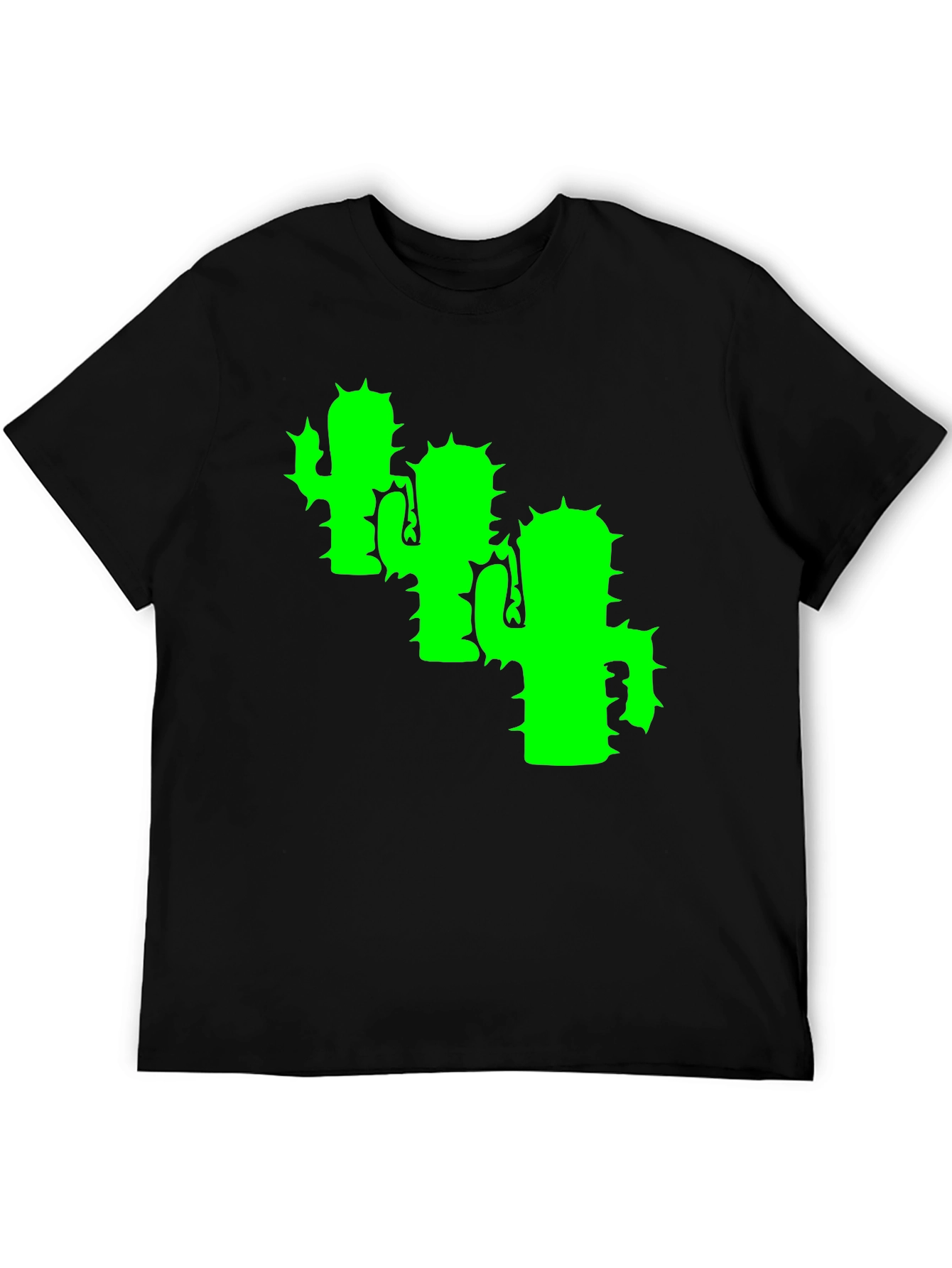 Cactus T-Shirt - Black Cotton Tee