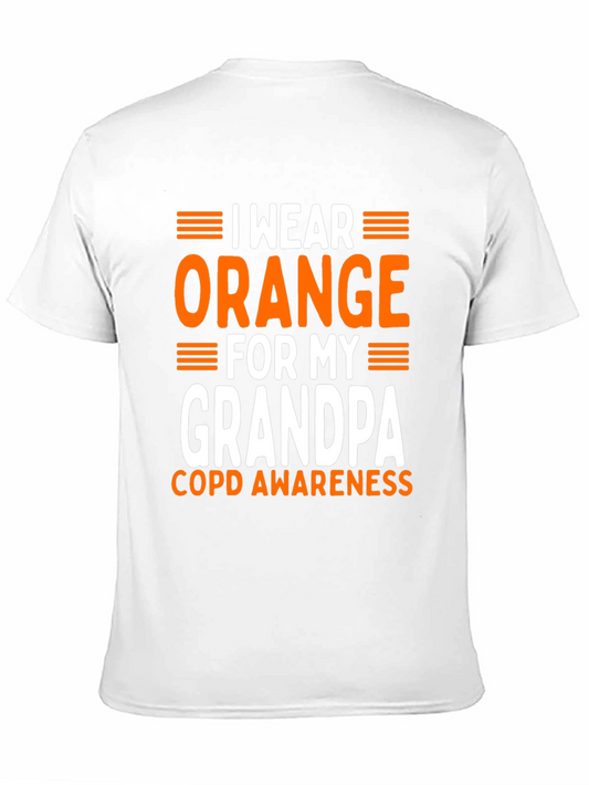 I Wear Orange For My Grandpa COPD Awareness T-Shirt