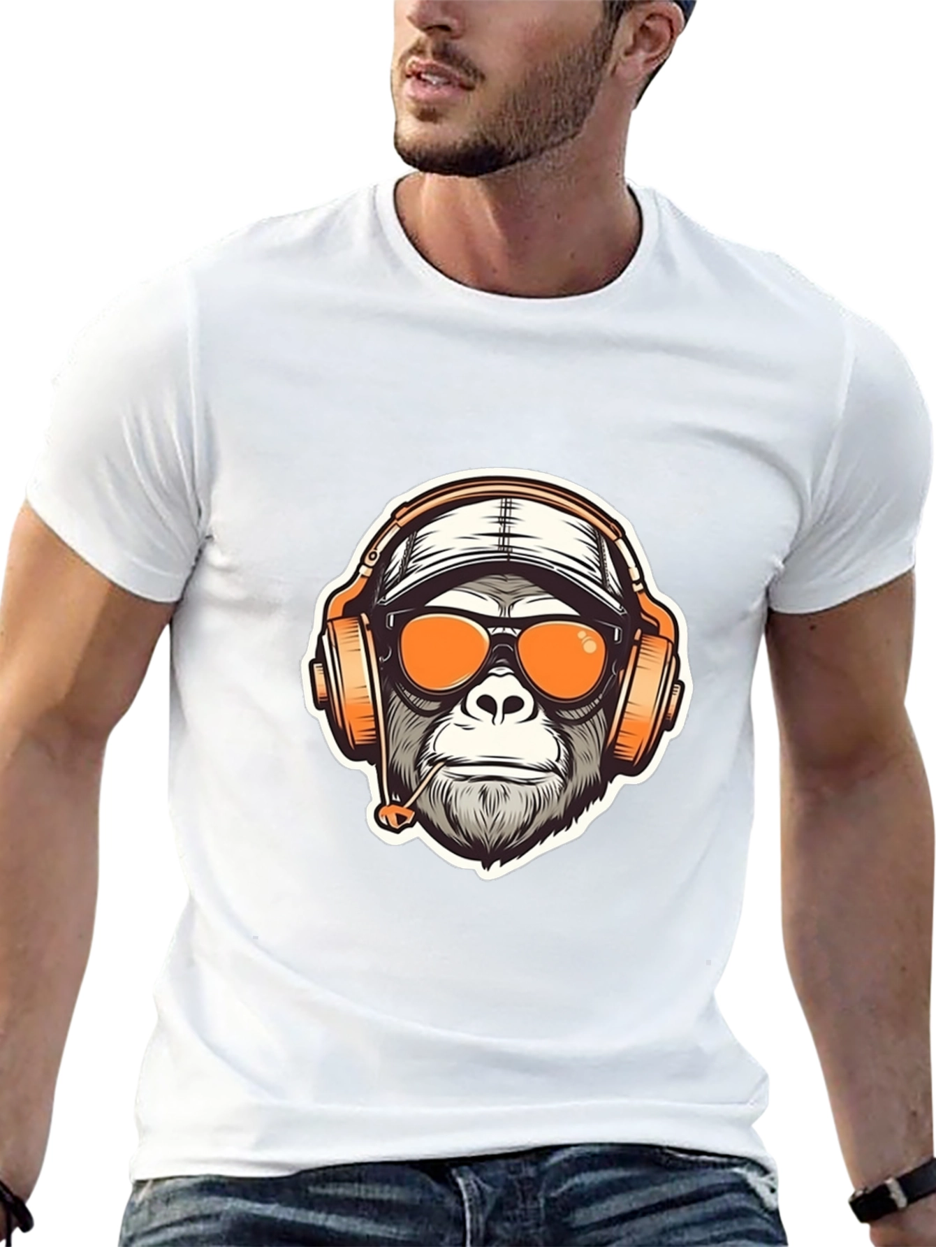 Cool Ape Gamer Black T-Shirt